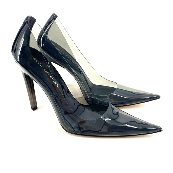 Good American Cinderella Pumps Light Smoke Size 9.5 GA275PB-E - Picture 10 of 10